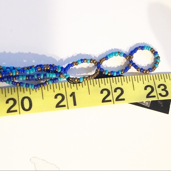 NWT R.J. GRAZIANO Boho Multi-color Twisted Seed Bead Collared Statement Necklace - Picture 10 of 11